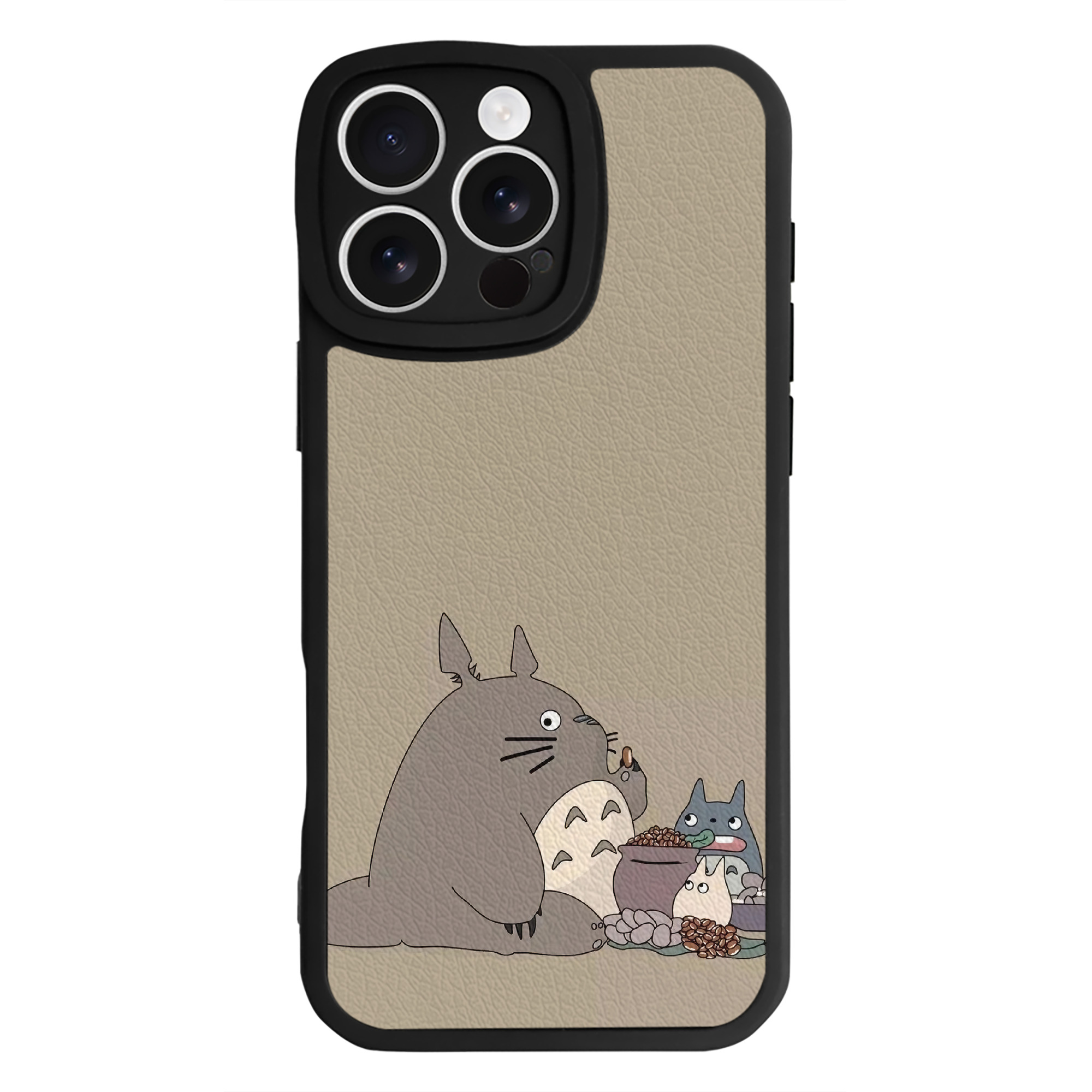 （画像用） となりのトトロ 草壁メイ 草壁サツキ My Neighbor Totoro Satsuki Kusakabe Mei Kusakabe 【iPhone 16シリーズ対応】シリコンスマホケース（レザー調） 材質：シリコン